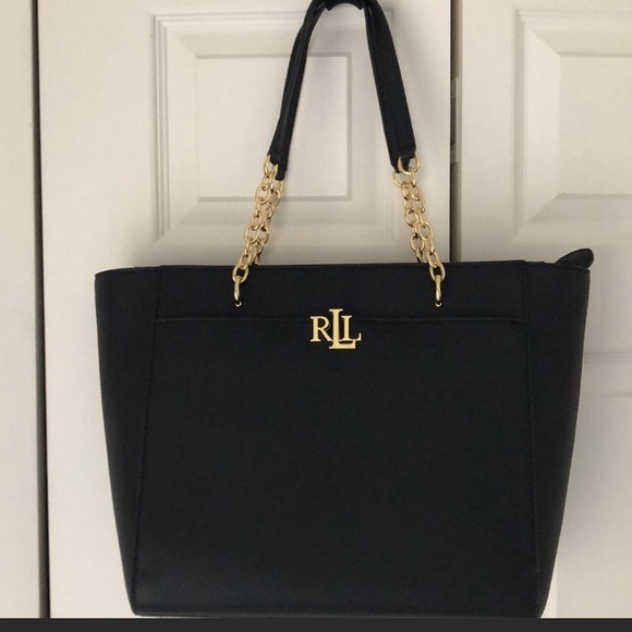 Ralph Lauren Handbags - Ralph Lauren black leather handbag